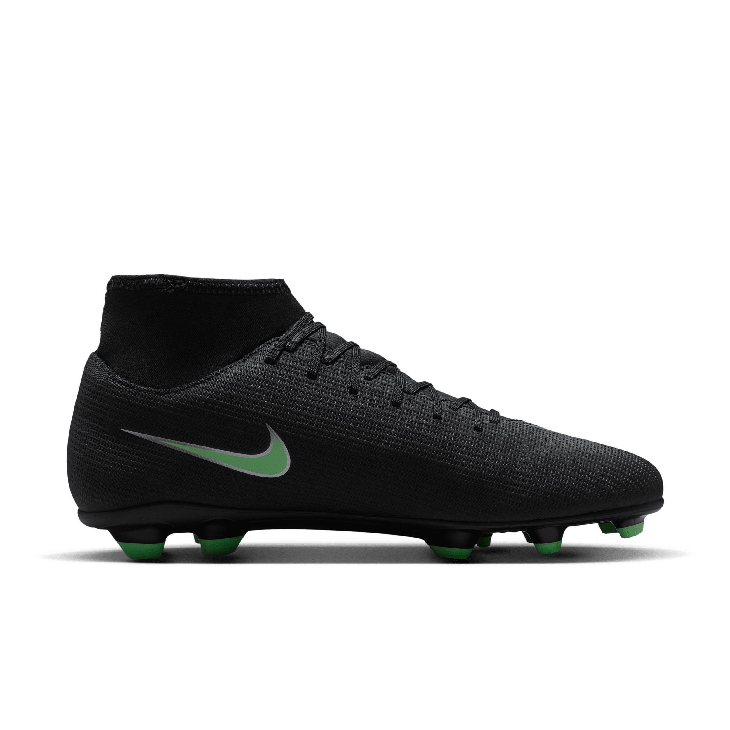 Nike Mercurial Superfly 11 Club MG "Black/Black/Illusion Green" Men's Soccer Cleat - BLACK/BLACK/GREEN